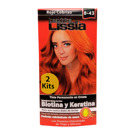 TINTE X 2 TUBOS 8.43 LISSIA