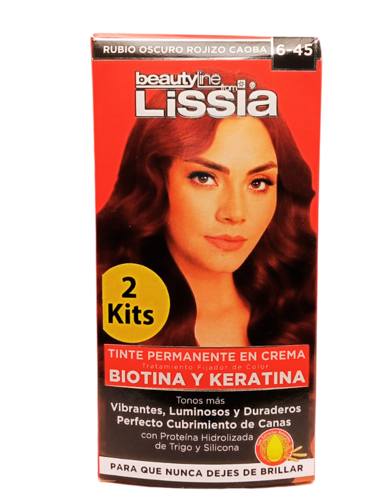TINTE X 2 TUBOS 6.45 LISSIA