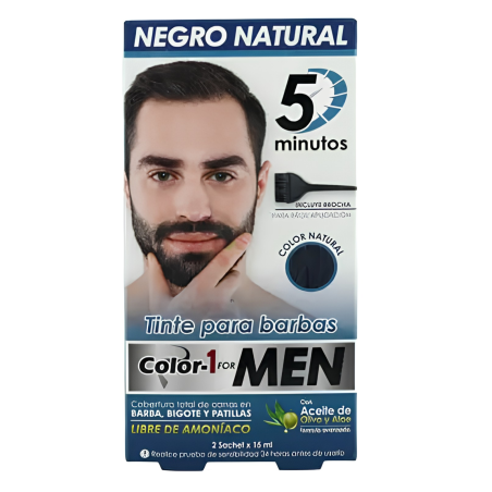 TINTE BARBAS FOR MEN COLOR 1 INTERBEL