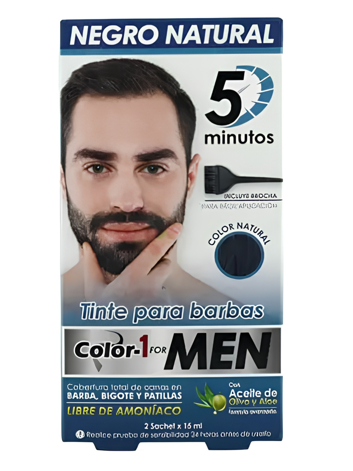 TINTE BARBAS FOR MEN COLOR 1 INTERBEL