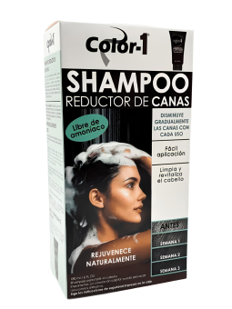 SHAMPO REDUCTOR DE CANAS MUJER COLOR 1