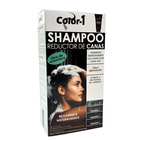 SHAMPO REDUCTOR DE CANAS MUJER COLOR 1