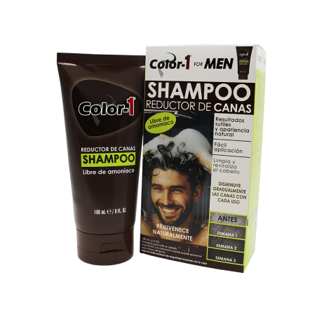 SHAMPO REDUCTOR DE CANAS HOMBRE COLOR 1