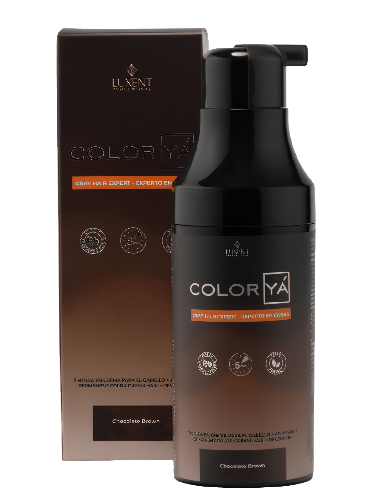TINTE COLOR YA CHOCOLATE X 200 ML LUXENT