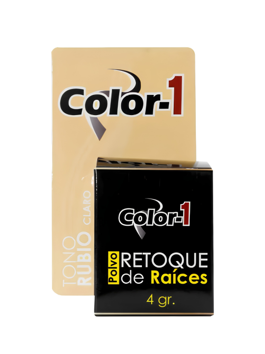 POLVO RETOQUE DE RAICES RUBIO CLARO X 4 GR COLOR 1
