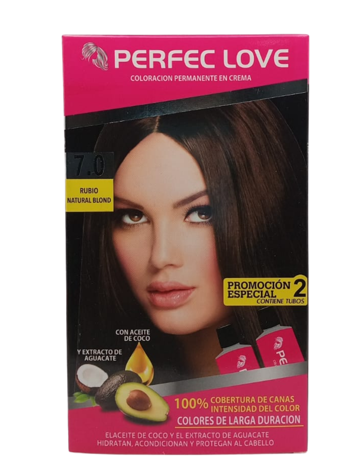 TINTE PERFEC LOVE X 2 TUBOS 7.0