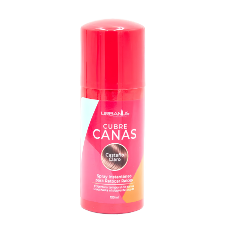 CUBRE CANAS SPRAY CASTAñO CLARO X 100 ML URBANUS
