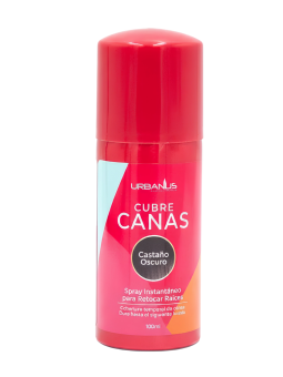 CUBRE CANAS SPRAY CASTAñO OSCURO X 100 ML URBANUS