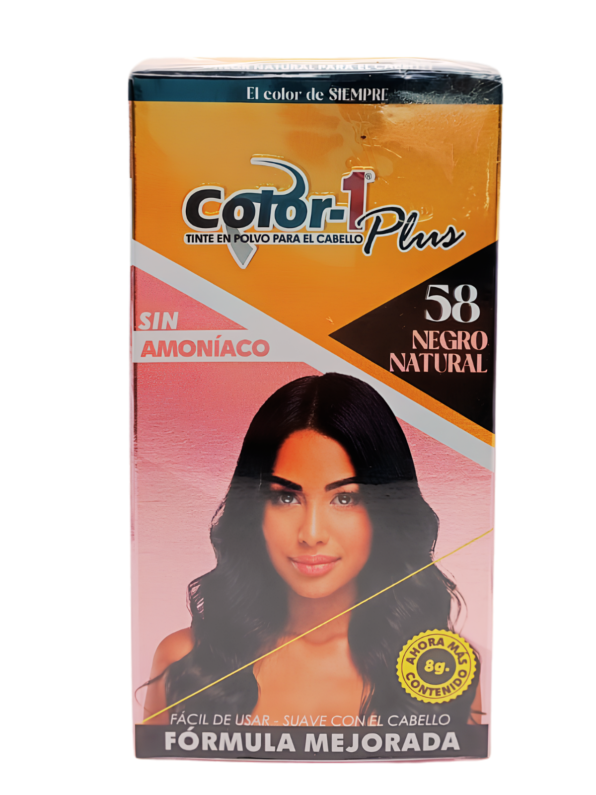 TINTE EN POLVO NEGRO NATURAL N 58 X 8 GR COLOR 1 PLUS