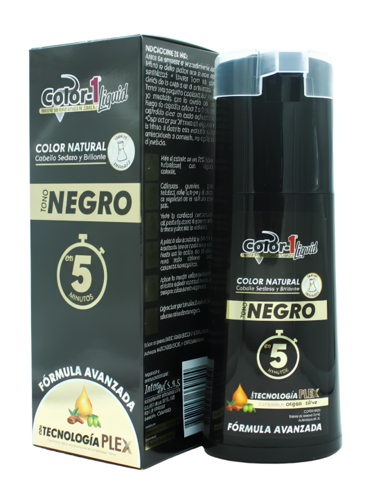 TINTE LIQUIDO NEGRO X 180 ML COLOR 1