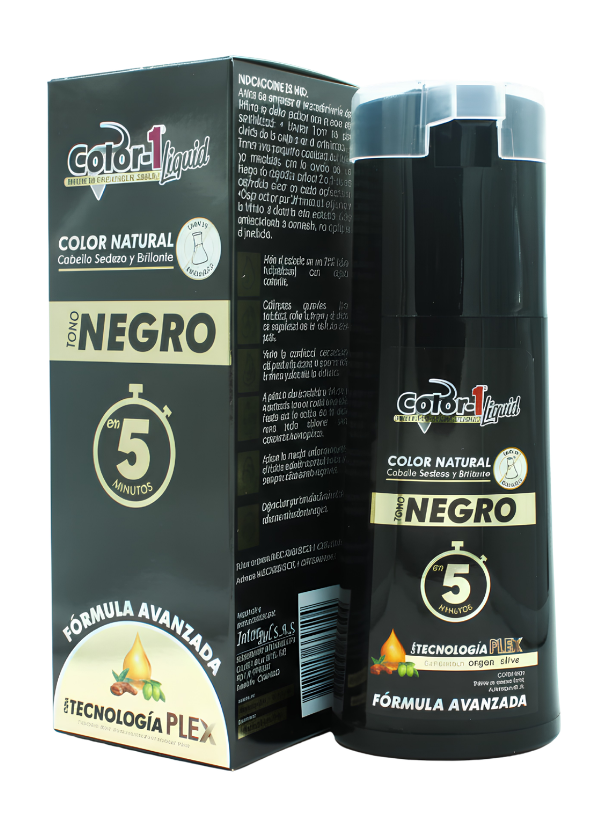 TINTE LIQUIDO NEGRO X 180 ML COLOR 1