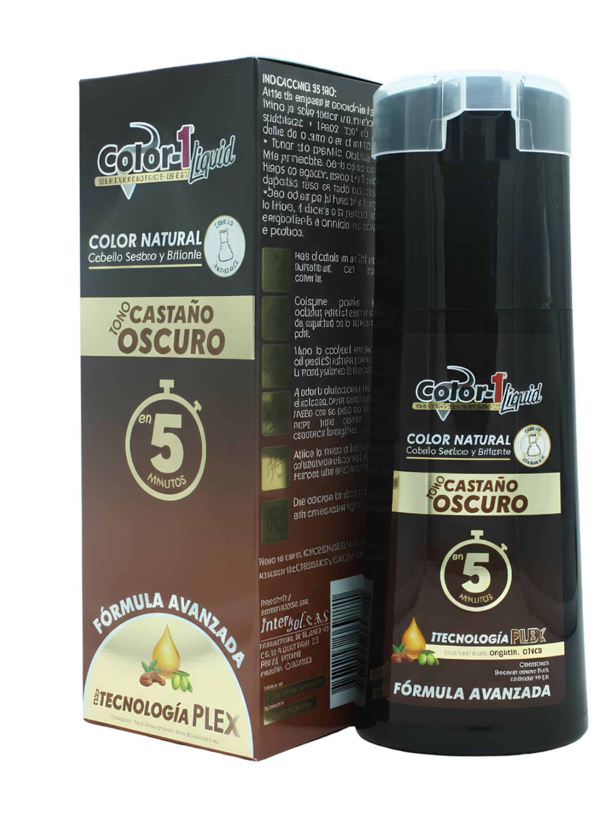TINTE LIQUIDO CASTAÑO X 180 ML COLOR 1