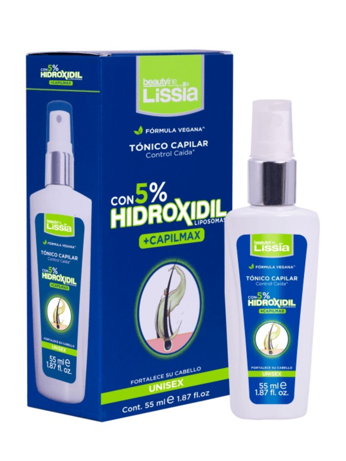 TONICO HIDROXIDIL 5% LIPOSOMAS UNISEX X 425 ML LISSIA
