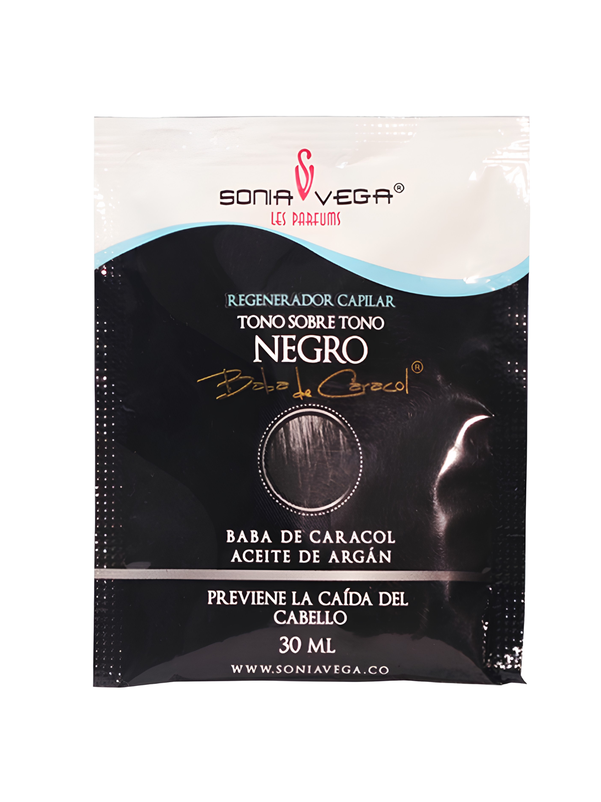 MASK NEGRO SOBRE X 30 ML BABA CARACOL SONIA VEGA