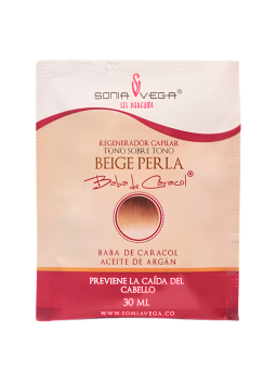MASK BEIGE PERLA SOBRE X 30 ML BABA CARACOL SONIA VEGA