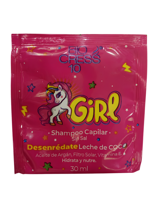SHAMPO GIRLS NIÑA SOBRE X 30 ML BIOCRESS