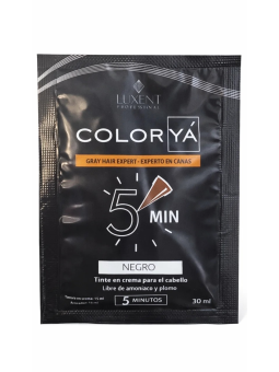 TINTE COLOR YA NEGRO SOBRE X 25 ML LUXENT