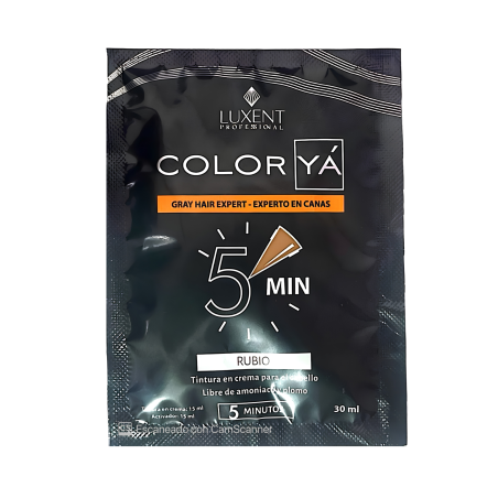 TINTE COLOR YA RUBIO SOBRE X 25 ML LUXENT