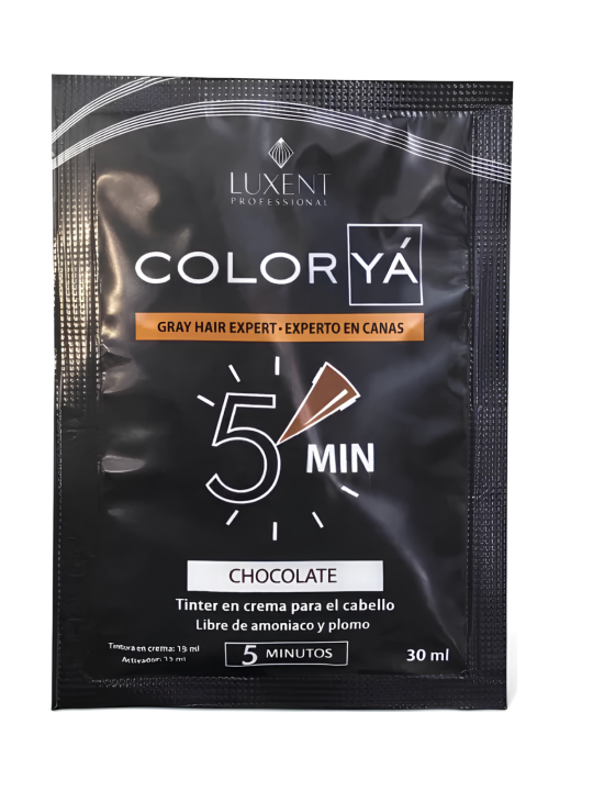 TINTE COLOR YA CHOCOLATE SOBRE X 25 ML LUXENT