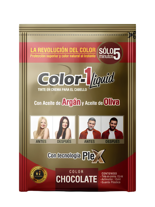 TINTE LIQUIDO CHOCOLATE COLOR 1 SOBRE X 15ML