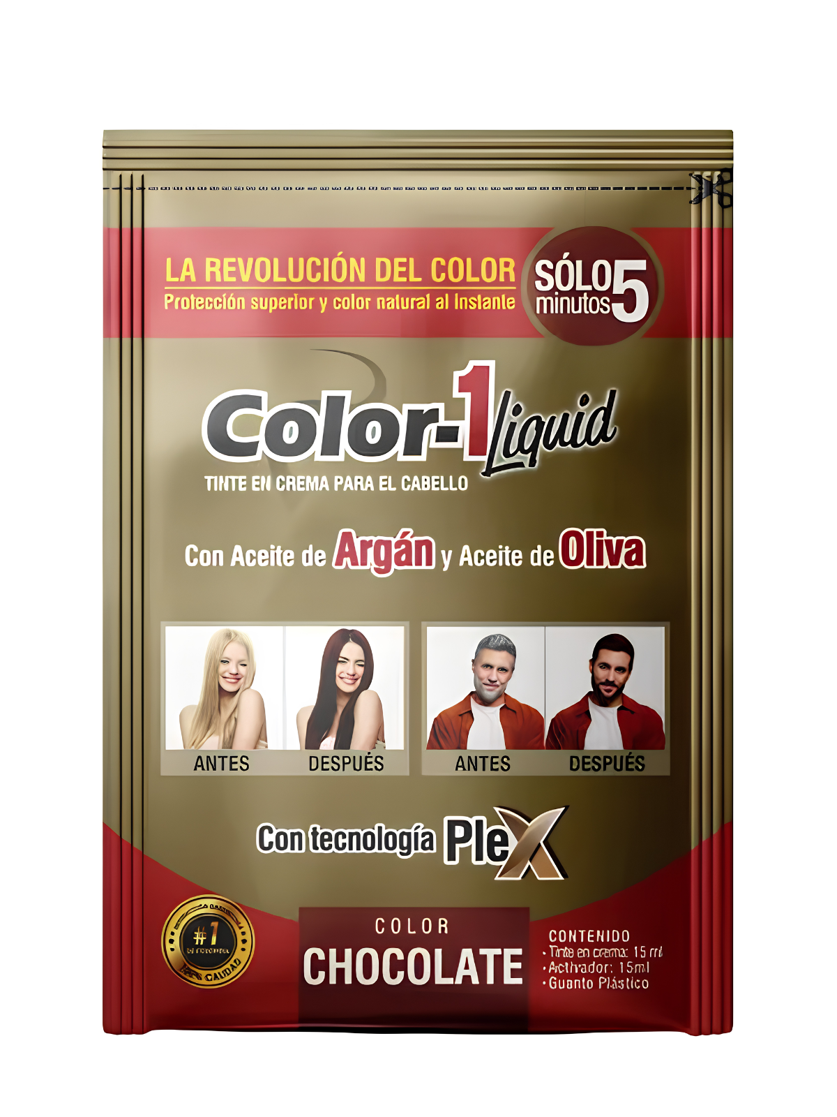 TINTE LIQUIDO CHOCOLATE COLOR 1 SOBRE X 15ML