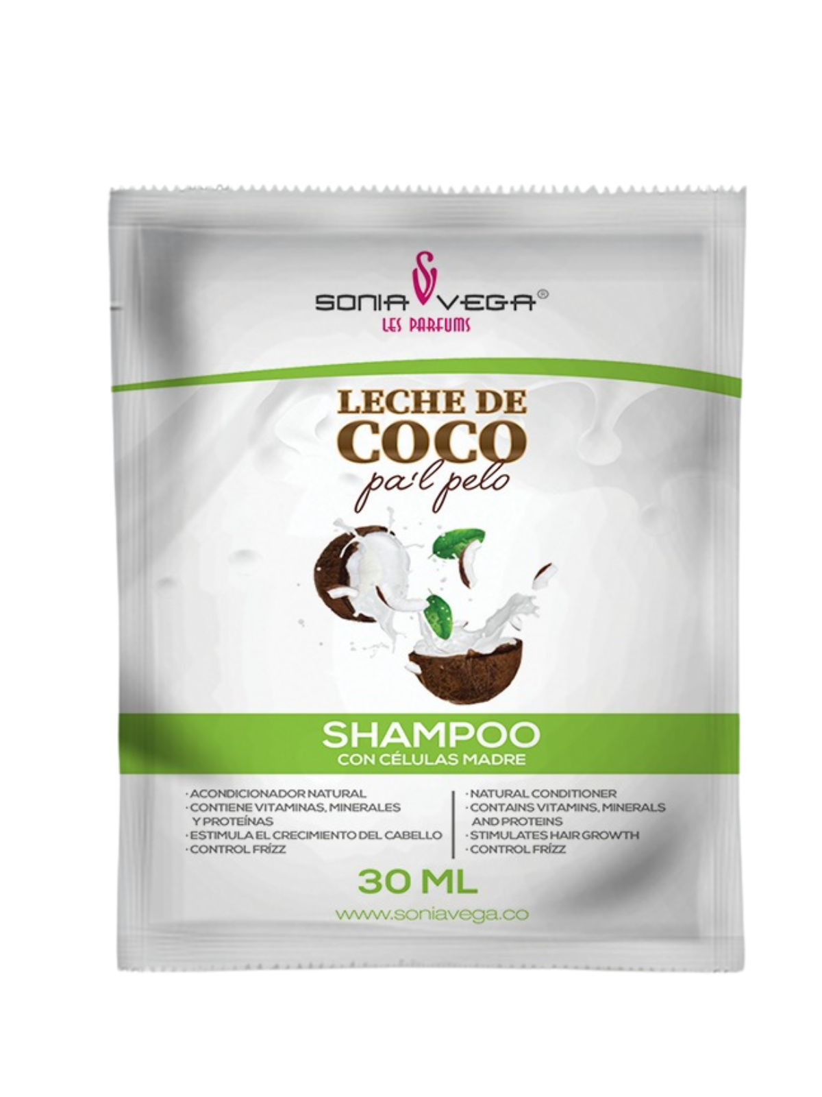 SHAMPO LECHE DE COCO SOBRE X 30 ML SONIA VEGA 28002