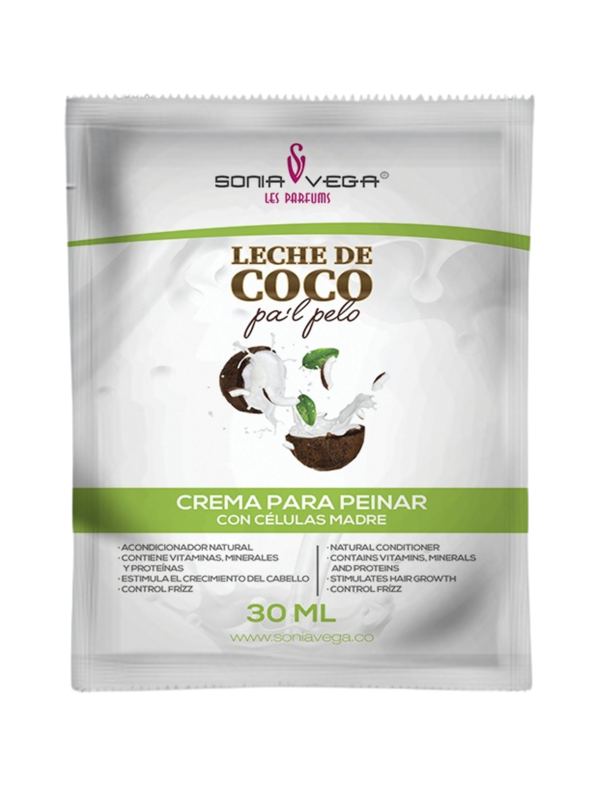 CREMA LECHE DE COCO SOBRE X 30 ML SONIA VEGA