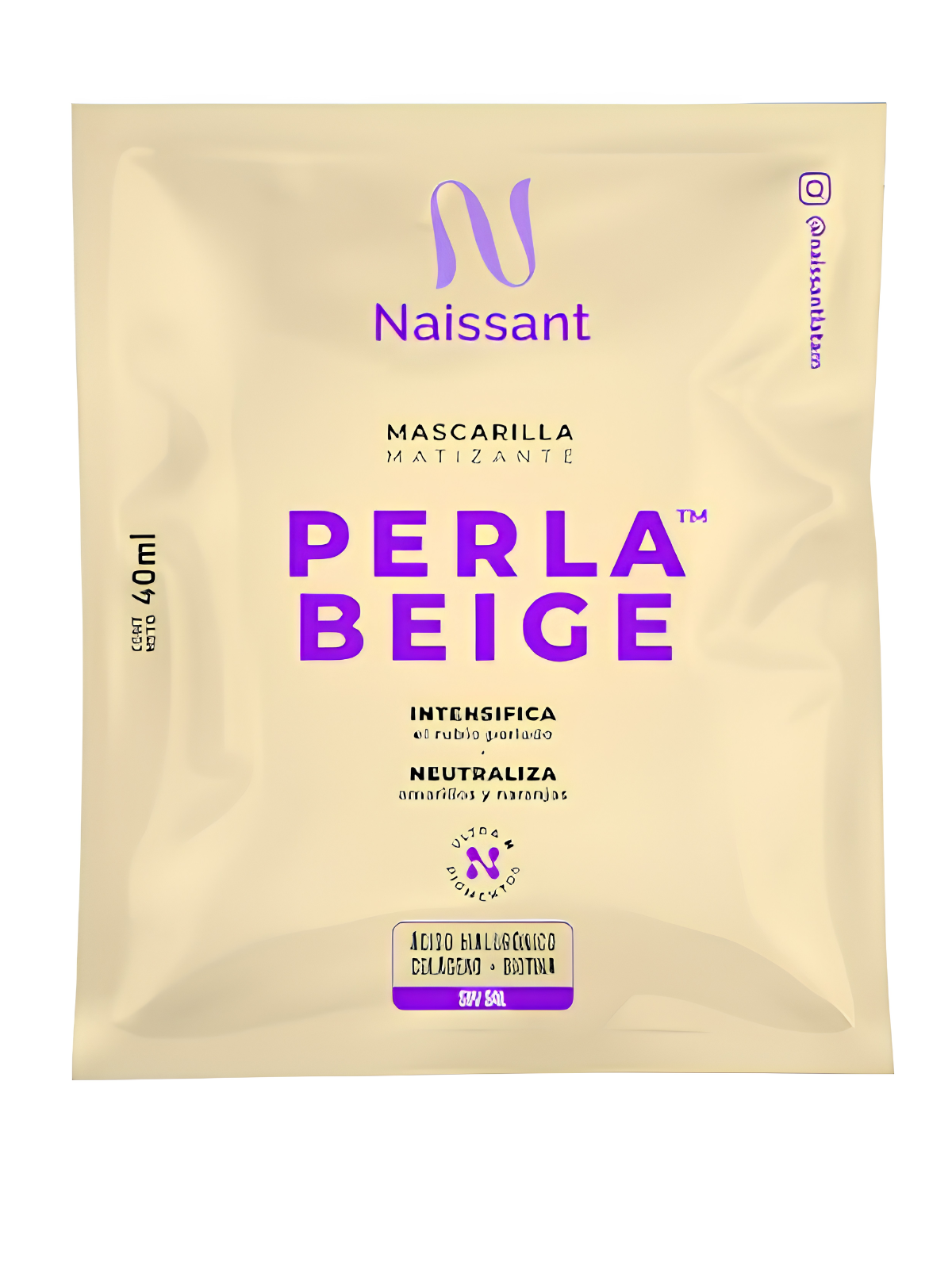 MASK PERLA BEIGE SOBRE X 40 ML NAISSANT