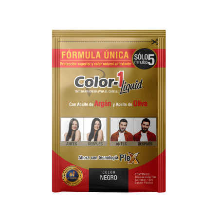 TINTE LIQUIDO NEGRO COLOR 1 SOBRE X 15ML