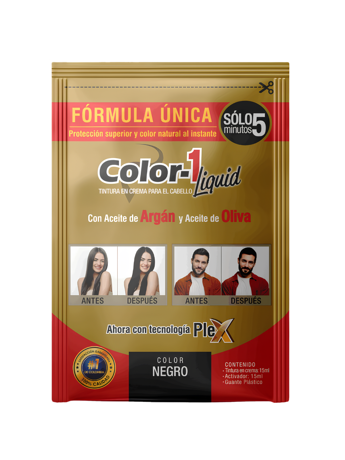 TINTE LIQUIDO NEGRO COLOR 1 SOBRE X 15ML