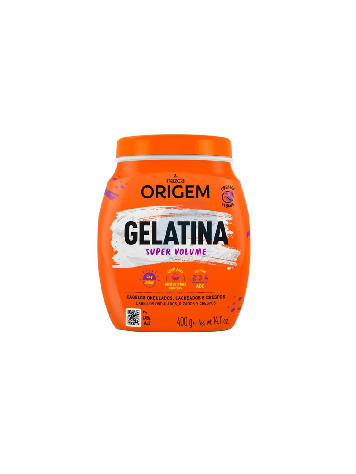 GELATINA SUPER VOLUMEN X 400 ORIGEM NAZCA M BELL