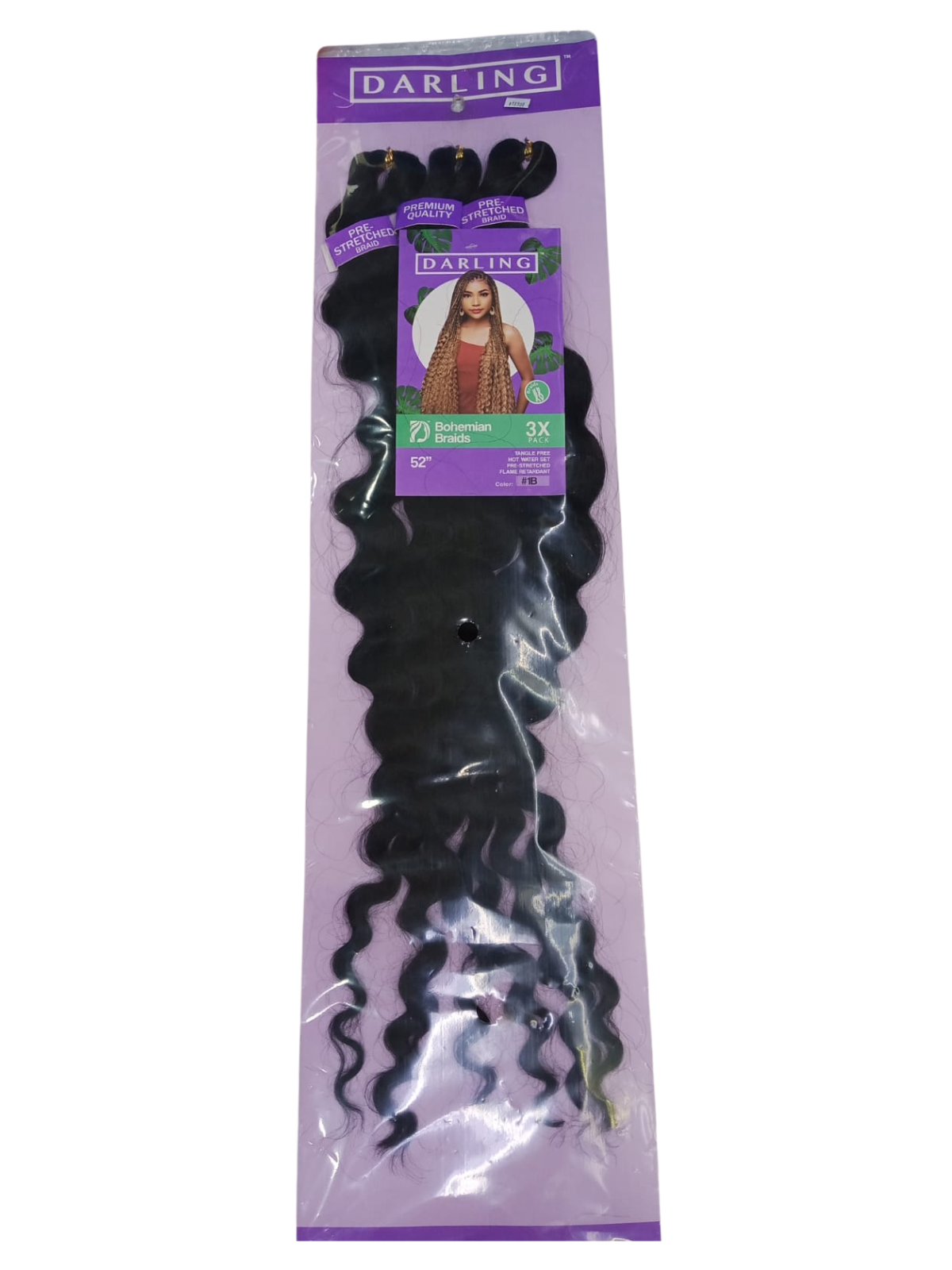 DARLING BOHEMIAN BRAIDS 3X # 1B 52"