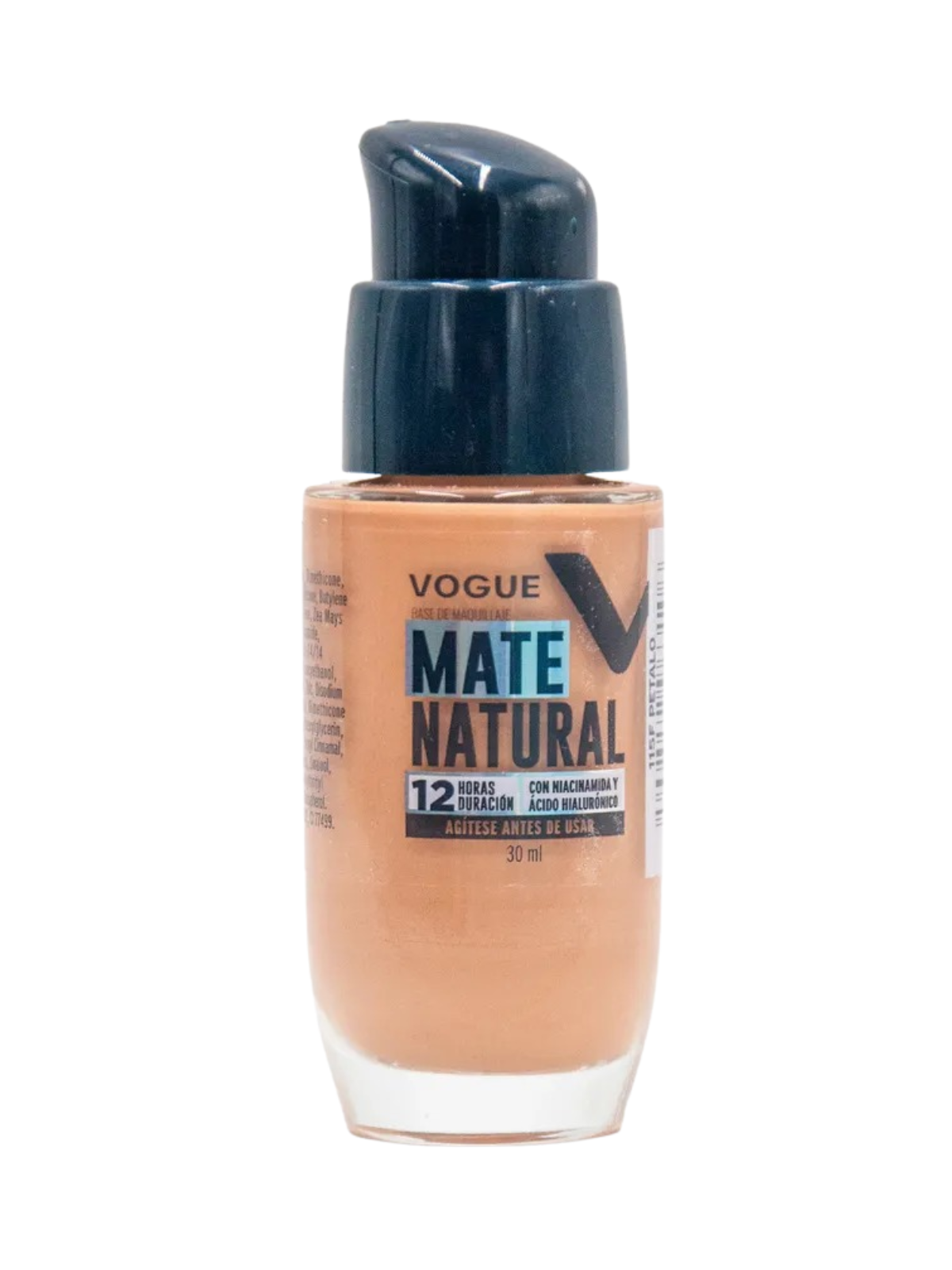 BASE MAQUILLAJE MATE 115F PETALO VALVULA X 30 ML VOGUE