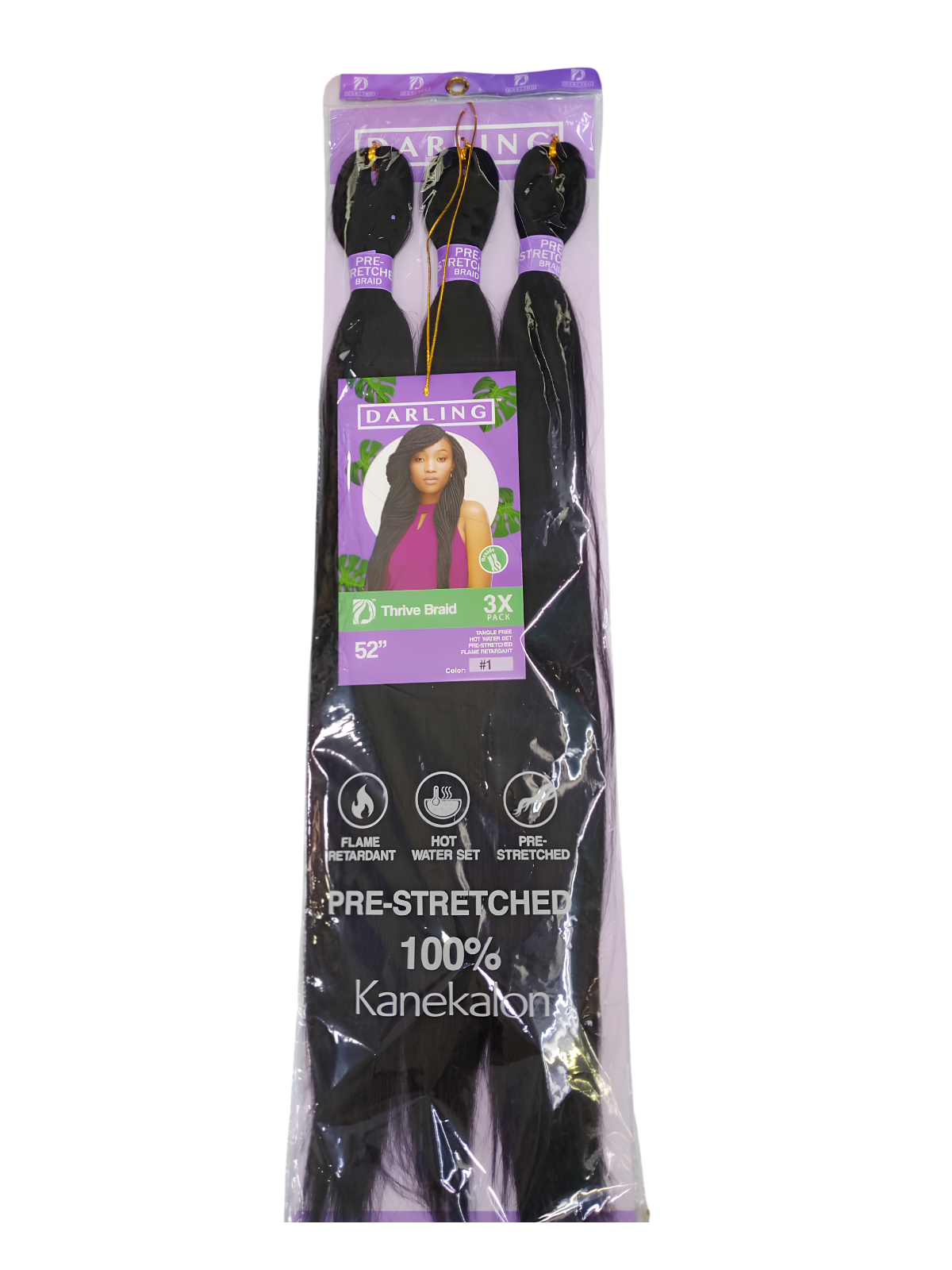 DARLING THRIVE BRAID 3X # 1 52"