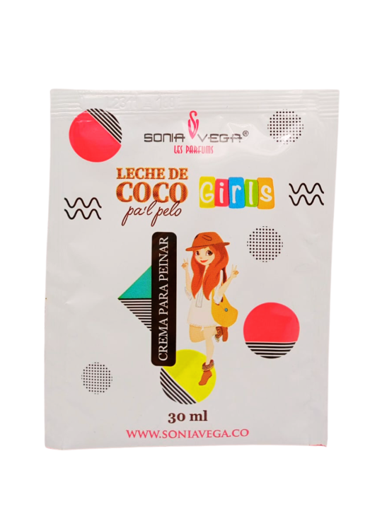 CREMA PARA PEINAR LECHE DE COCO GIRLS SOBRE X 30 ML SONIA VEGA 135