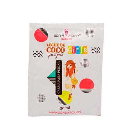 CREMA PARA PEINAR LECHE DE COCO GIRLS SOBRE X 30 ML SONIA VEGA 135