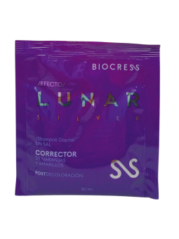 SHAMPO SILVER EFECTO LUNAR SOBRE X 30 ML BIOCRESS