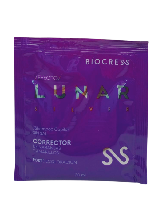 SHAMPO SILVER EFECTO LUNAR SOBRE X 30 ML BIOCRESS