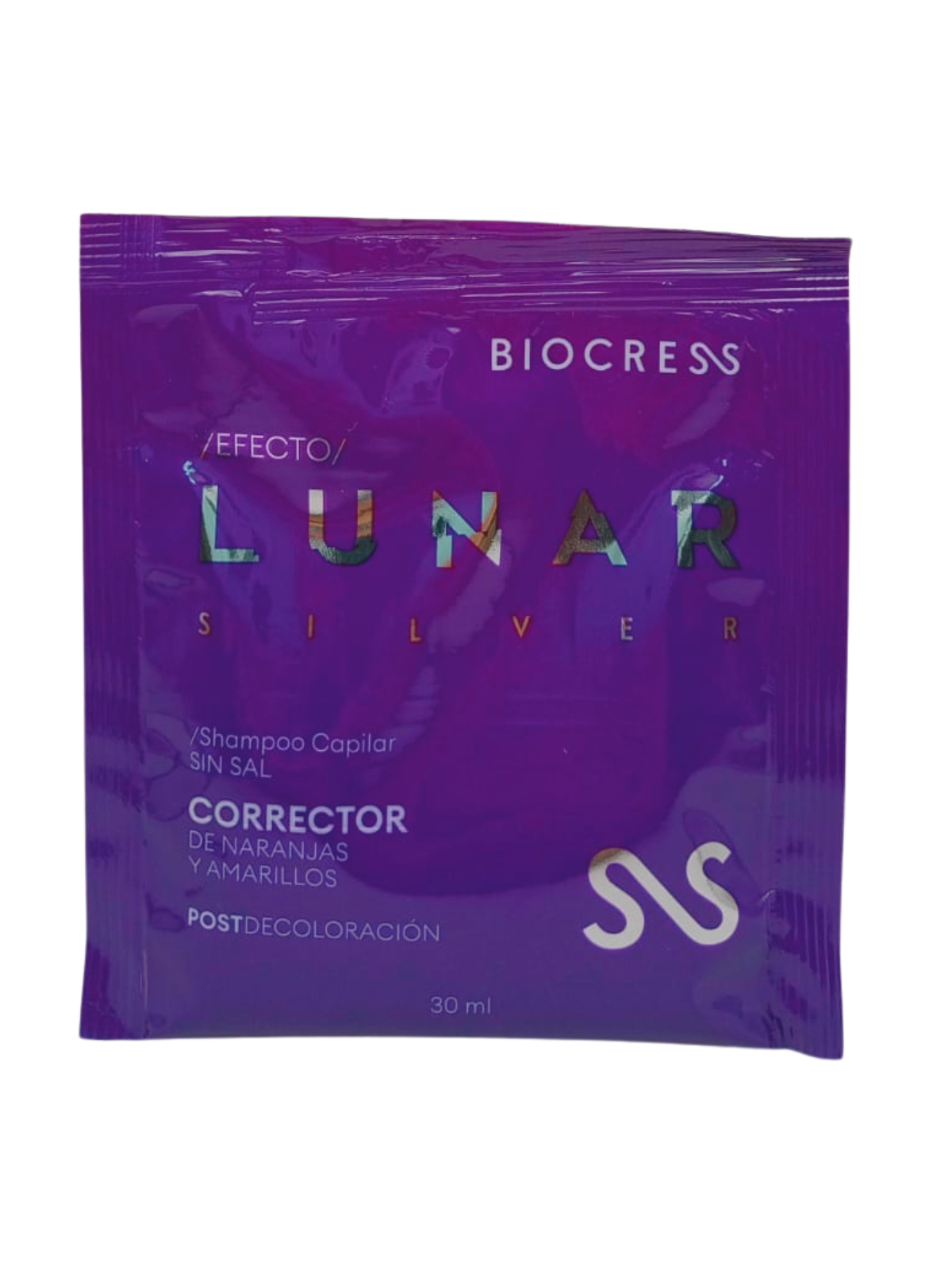 SHAMPO SILVER EFECTO LUNAR SOBRE X 30 ML BIOCRESS
