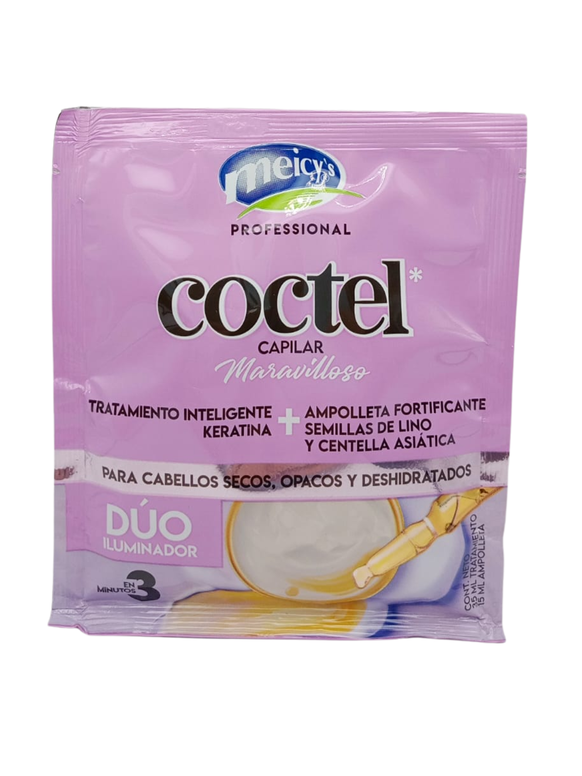 TTO COCTEL DUO ILUMINADOR FORTIFICANTE SOBRE X 50 ML MEICY