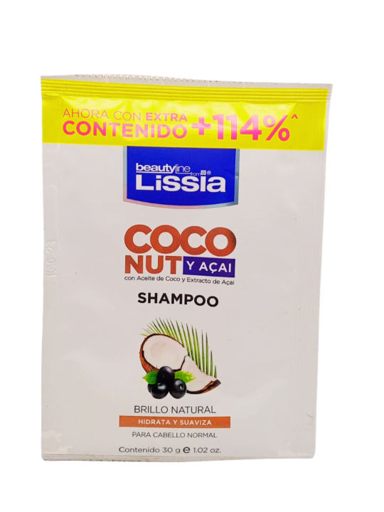 SHAMPO COCO Y ACAI SOBRE X 30 ML LISSIA