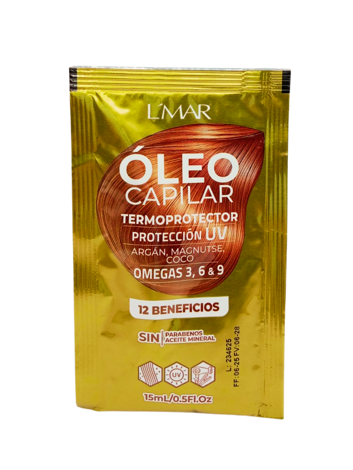 OLEO CAPILAR TERMOPROTECTOR SOBRE X 15 ML L MAR 25775