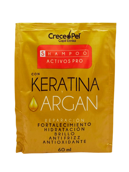SHAMPO KERA ARGAN SOBRE X 60 ML CRECEPEL
