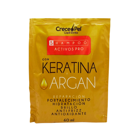 SHAMPO KERA ARGAN SOBRE X 60 ML CRECEPEL
