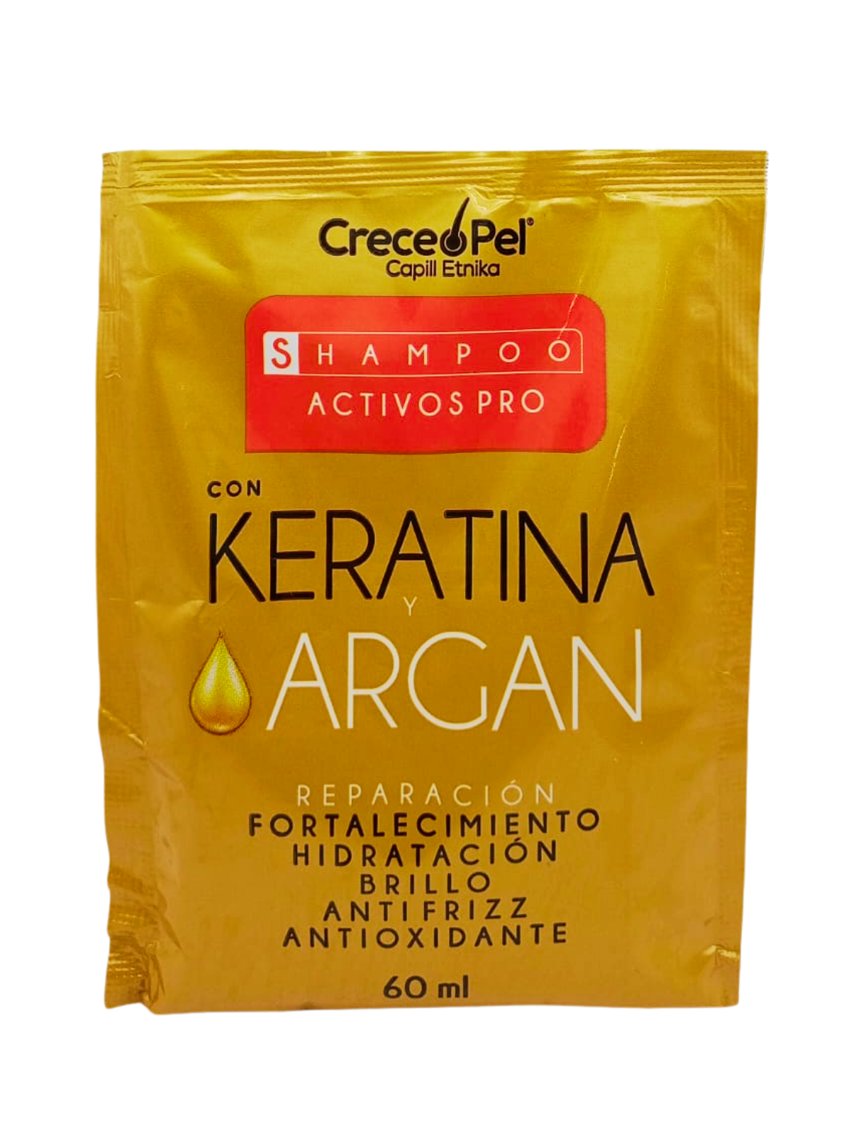 SHAMPO KERA ARGAN SOBRE X 60 ML CRECEPEL