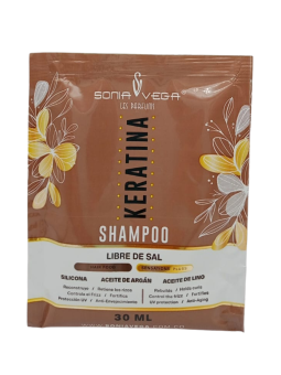 SHAMPO KERATINA SOBRE X 30 ML SONIA VEGA