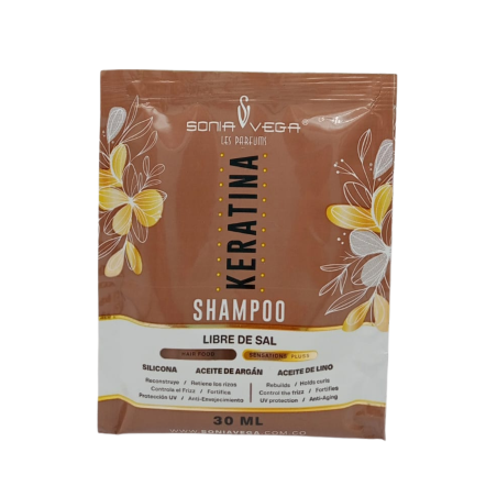 SHAMPO KERATINA SOBRE X 30 ML SONIA VEGA