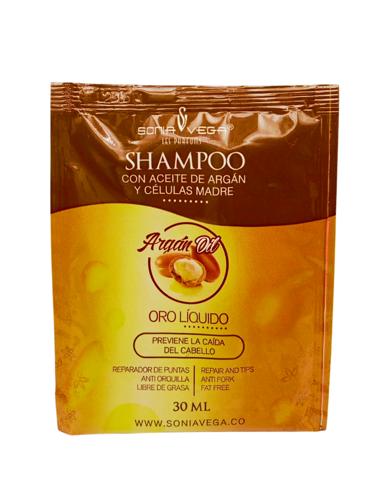 SHAMPO ARGAN SOBRE X 30 ML SONIA VEGA
