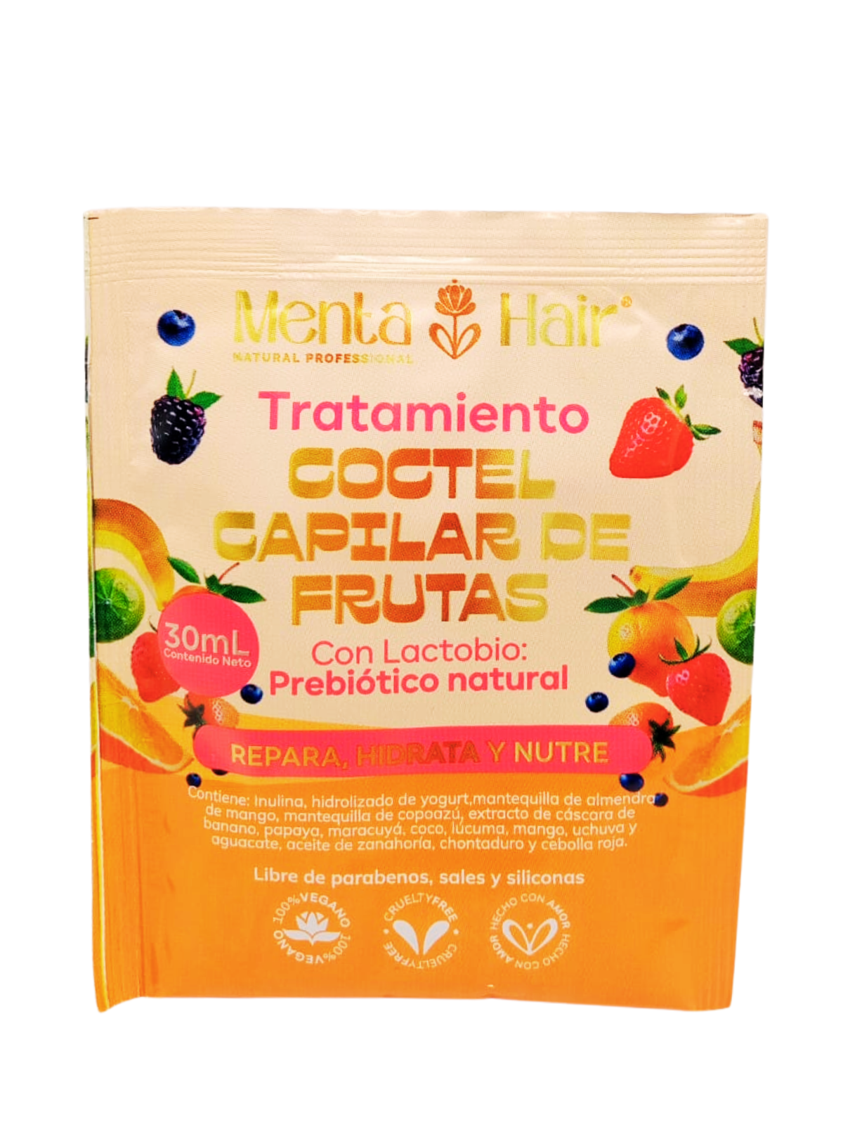 TTO COCTEL DE FRUTAS SOBRE X 30 ML MENTA