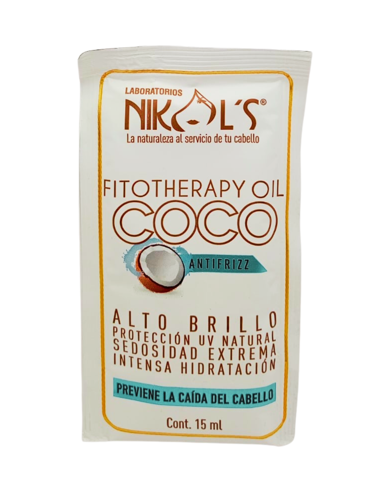 SILICONA ACEITE DE COCO SOBRE X 15 ML NIKOLS